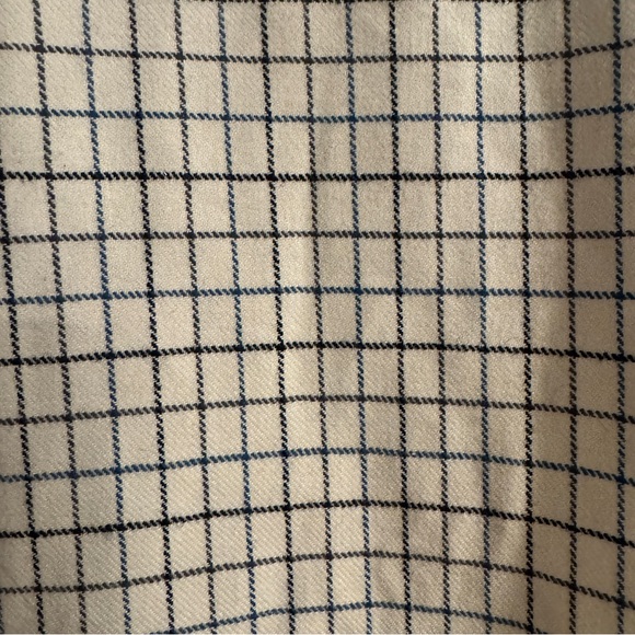 Vintage Polo Ralph Lauren Cream and Black/Blue wool Checkered shacket- XL - Picture 10 of 16